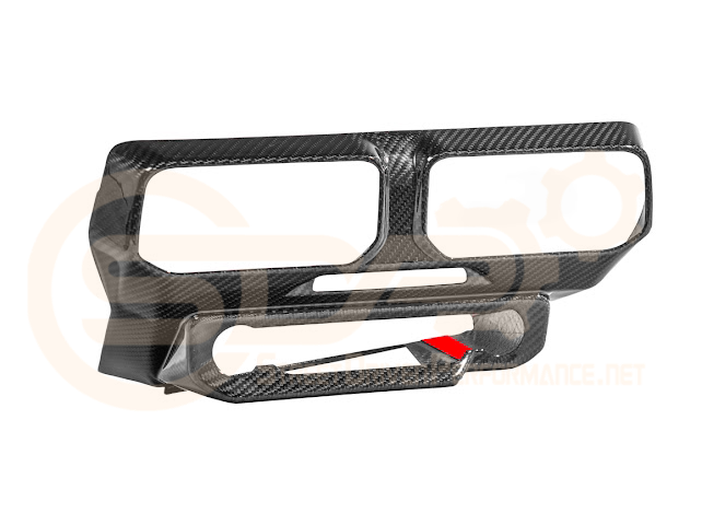 2024-UP FORD MUSTANG S650 | CARBON FIBER SINGLE SCREEN AC CONTROL CENTER SURROUNDING INTERIOR TRIM COVER